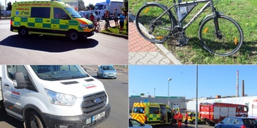Sražená seniorka i cyklista