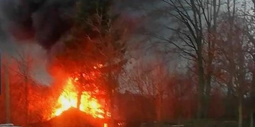 Požár rodinného domu