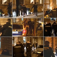 Bitka dvou rodin skončila skokem z okna i útokem na policii