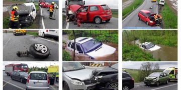 Nehody opět přibývají a stoupá počet zraněných lidí