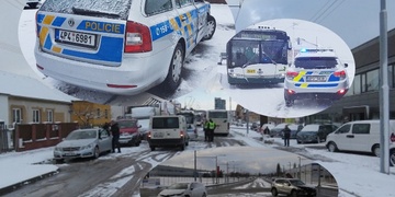 Kalamita v Plzni: nejezdily trolejbusy a bourali i policisté