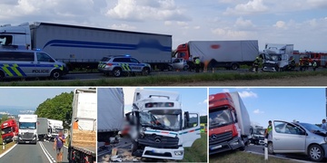 Hromadná nehoda na několik hodin zcela zablokovala silnici z Plzně do Losiné