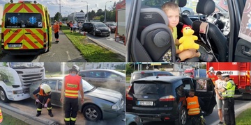 Kamion zezadu narazil do kolony vozů