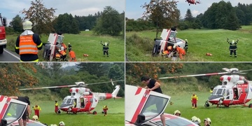 Velmi vážná nehoda sanitky přepravující pacienta