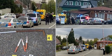 Zakrvácený cizinec s několika noži vyděsil desítky lidí