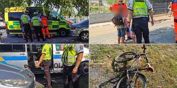 Střet auta s dítětem na kole