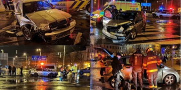 Dopravní nehoda v sadech Pětatřicátníků