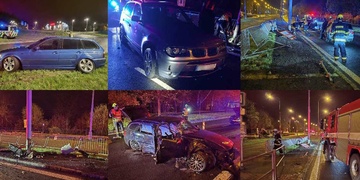 Tři mladí řidiči v Plzni nezvládli řízení svých vozů stejné značky