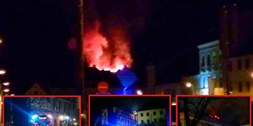 Rozsáhlý požár zámku Planá, údajně ho založili bezdomovci