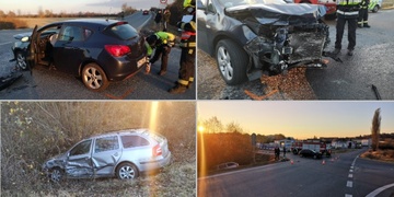 Náraz auto doslova vyrazil ze silnice