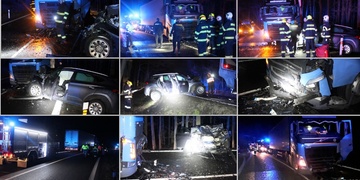 Čtyři těžce zraněné vyprošťovali, se dvěma odlétal vrtulník LZS