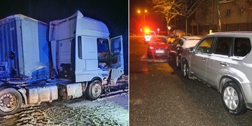 Jeden zablokoval dálnici, druhý najel do zaparkovaných vozů