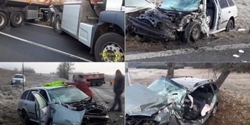 Šest dopravních nehod najednou, na místě zasahuje i vrtulník LZS