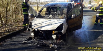 Požár osobního vozu