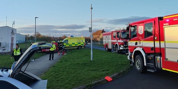 Vůz narazil do plynové regulační stanice