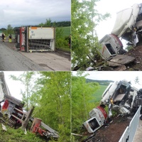 Střet s bagrem řidič nemohl přežít