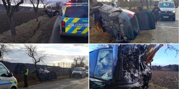 Kradené auto ve veliké rychlosti čelně narazilo do stromu - aktualizováno