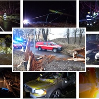 Rychlost větru už na některých místech dosahuje síly orkánu