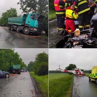 Čelní střet s nákladním vozem řidič nepřežil