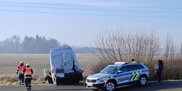 Střet vlaku s dodávkou