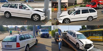 Nehoda ve Skvrňanech, řidička nadýchala více než čtyři promile