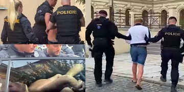 Zfetovaný muž ozbrojený nožem si vzal dítě jako rukojmí a vyskočil s ním z okna