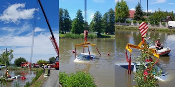 Horko, že se i dodávka vyrazila vykoupat