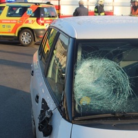 Sražený cyklista v centru Plzně