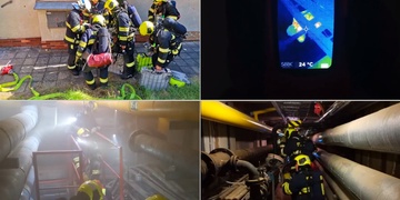 "Hasiči se tu spouští do podzemí, odkud se valí kouř!"
