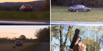 CELÉ VIDEO: Policejní honička s narkomanem skončila střelbou