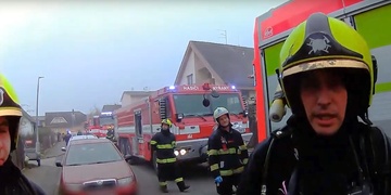 Požár ve sklepě rodinného domu