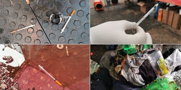 Odvrácená strana vyhřívaného stanu pro bezdomovce