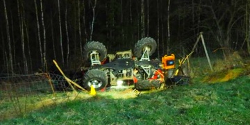 Muž havaroval na čtyřkolce