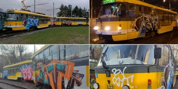 Vandalové se vyřádili na tramvaji