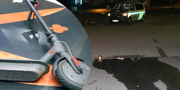 Silně opilý cizinec se zranil při pádu z elektrokoloběžky