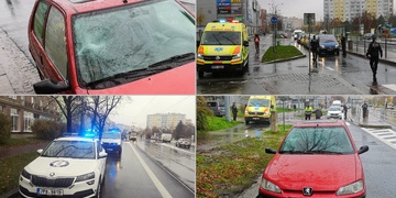 Seniora srazilo auto na přechodu