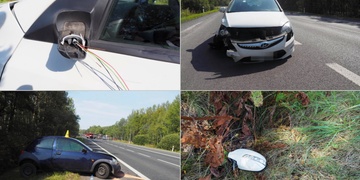 Utržené zrcátko srazilo seniorku do příkopu