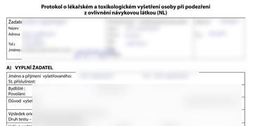 "Fakt neberu drogy, podívejte, mám to tady černé na bílém!"
