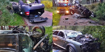 Krvácející řidič od zcela zdemolovaného vozu utekl