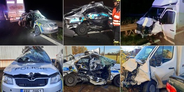 Polák, který sešrotoval dva policejní vozy, skončil na psychiatrii