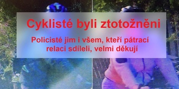 Oba cyklisté se již přihlásili, aktualizace článku: "Poznáte cyklisty, kteří projížděli Vejprnicemi?"