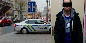 Zatýkání "postrachu tramvajaček"  na Americké