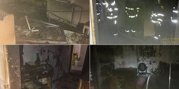 Noční požár rodinného domu