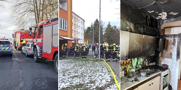 Tři požáry kuchyní za pouhých sedm hodin