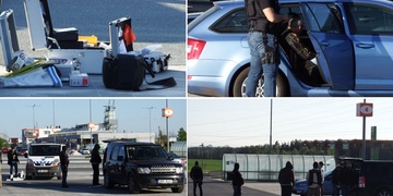 Komando v kuklách zasahovalo na parkovišti Globusu