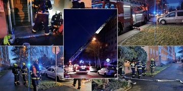 Ranní požár v Kralovické ulici