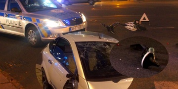 Sedmnáctiletý řidič srazil a zranil muže na koloběžce