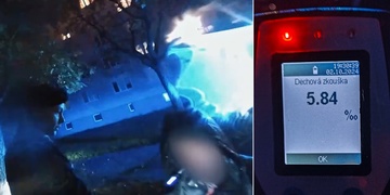 5,84 promile překvapilo i zkušené strážníky