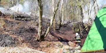 Hasiči právě bojují s požárem v chatové osadě