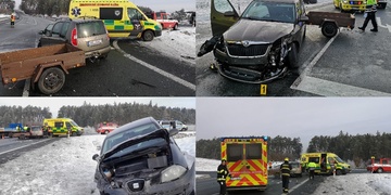 Při střetu vozů byli zraněni dva lidé